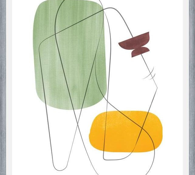 Cuadro Abstraction with gray lines 12