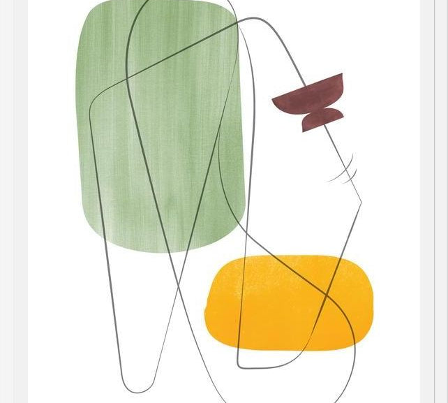 Cuadro Abstraction with gray lines 12