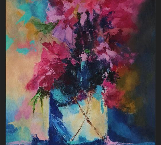 Cuadro Vase with Flowers 3
