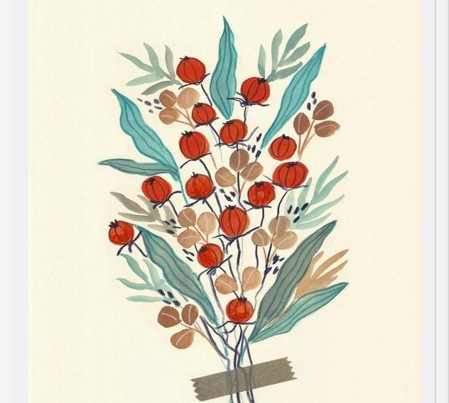 Cuadro Retro Floral Arrangement 03