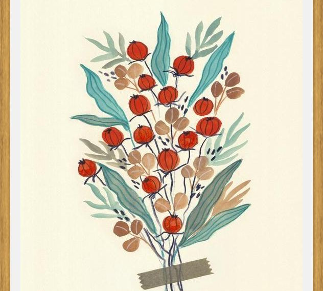 Cuadro Retro Floral Arrangement 03