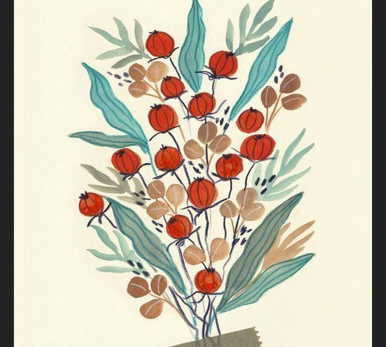 Cuadro Retro Floral Arrangement 03