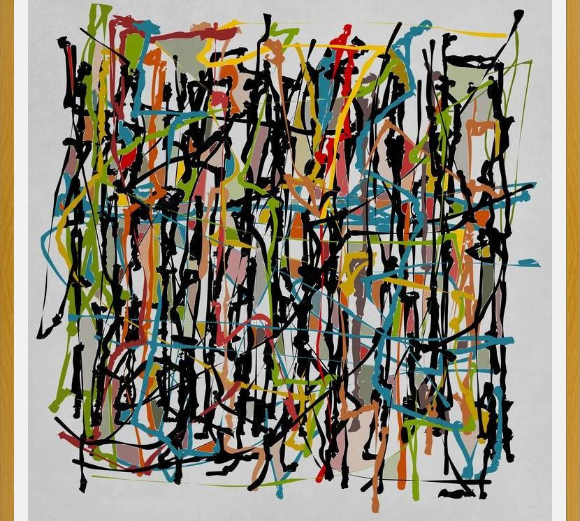 Cuadro Pollock Wink