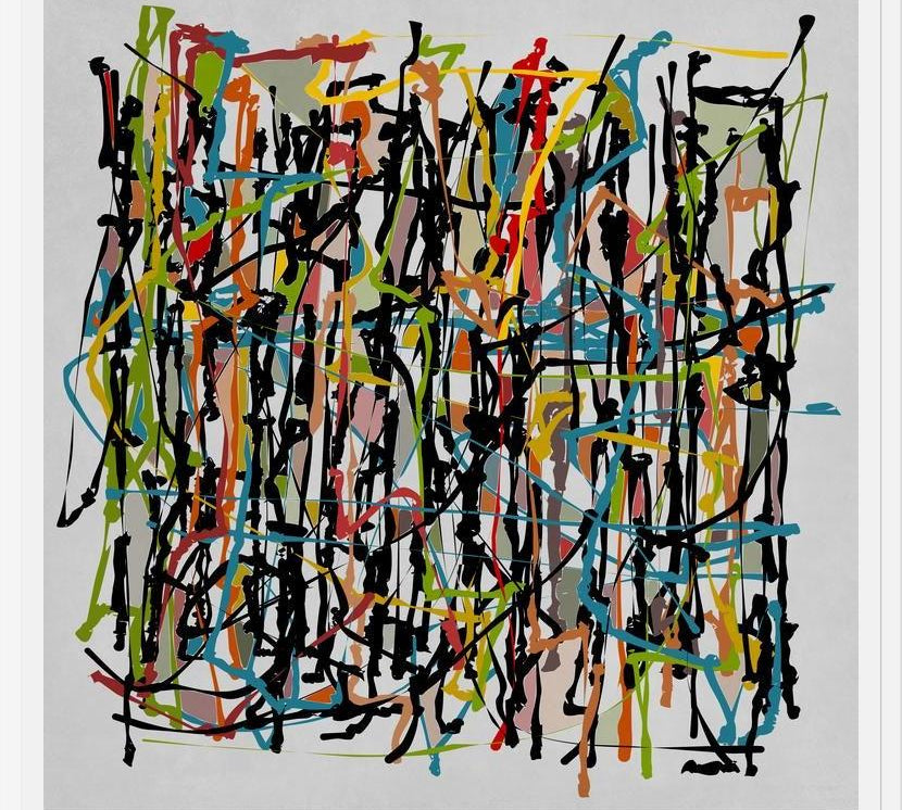 Cuadro Pollock Wink