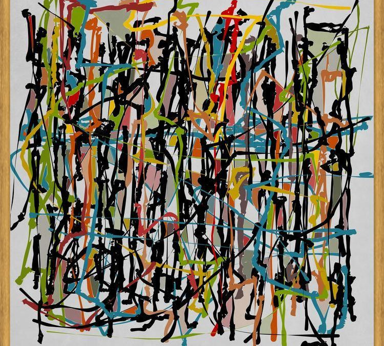 Cuadro Pollock Wink
