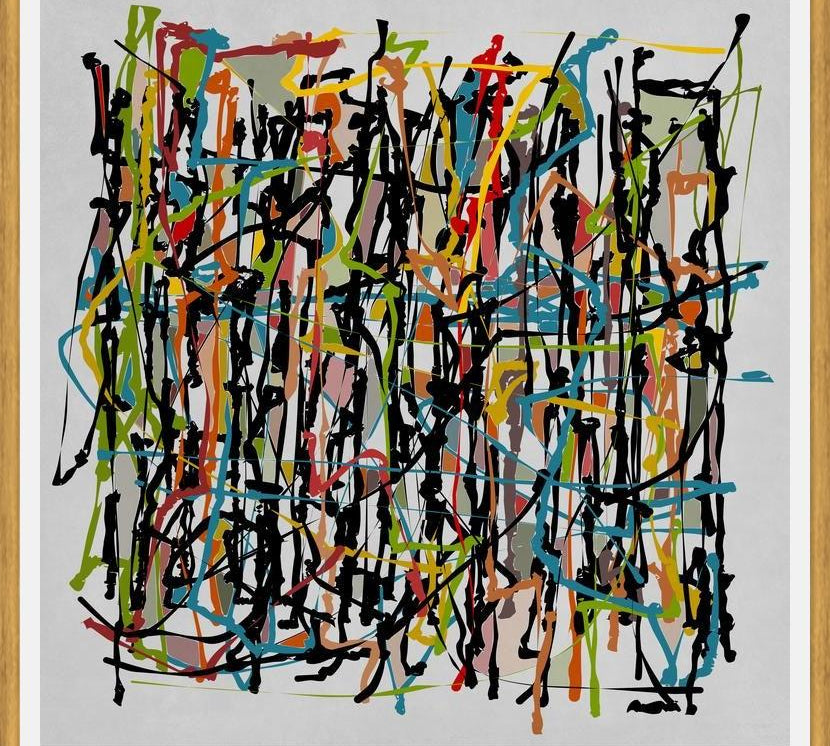 Cuadro Pollock Wink