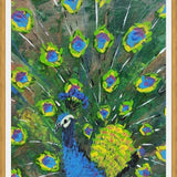 Cuadro blue peacock