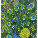 Cuadro blue peacock