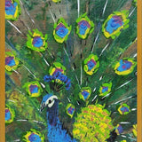 Cuadro blue peacock