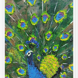 Cuadro blue peacock
