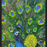 Cuadro blue peacock