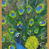 Cuadro blue peacock