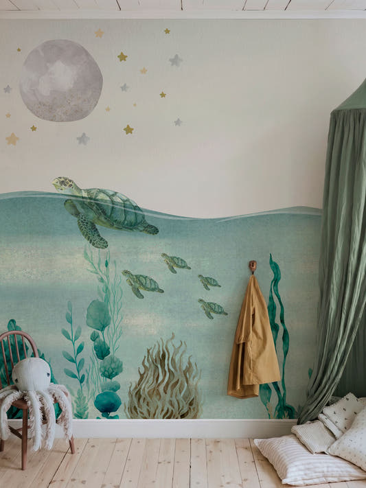 Papel Mural Bajo el mar y las estrellas