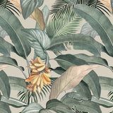 Papel Mural Tropical Banana Vintage