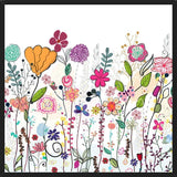 Cuadro Colorful Wildflowers and Flower Field