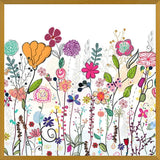 Cuadro Colorful Wildflowers and Flower Field