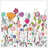 Cuadro Colorful Wildflowers and Flower Field