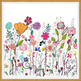 Cuadro Colorful Wildflowers and Flower Field