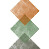 Canvas Overlapping Diamonds
