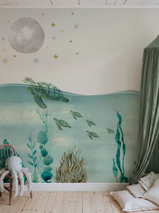 Papel Mural Bajo el mar y las estrellas