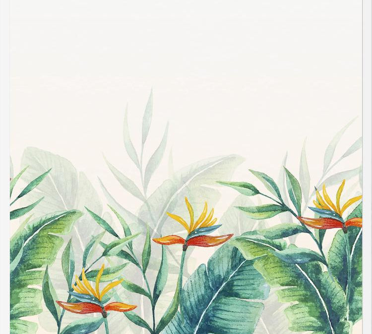Cuadro Fondo floral