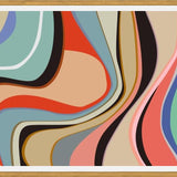 Cuadro Colorful Abstract Waves 4