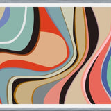 Cuadro Colorful Abstract Waves 4