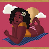 Cuadro Mujer en la Playa 2