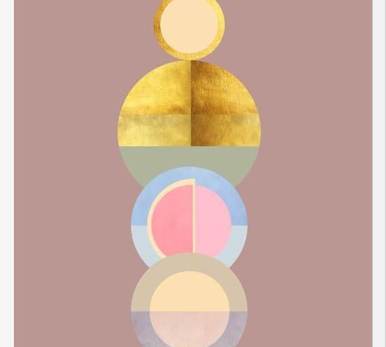 Cuadro Modern circles decor 3