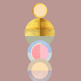 Canvas Modern circles decor 3