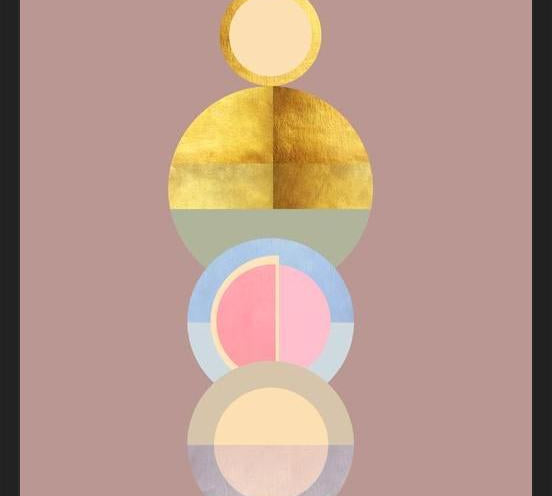 Cuadro Modern circles decor 3