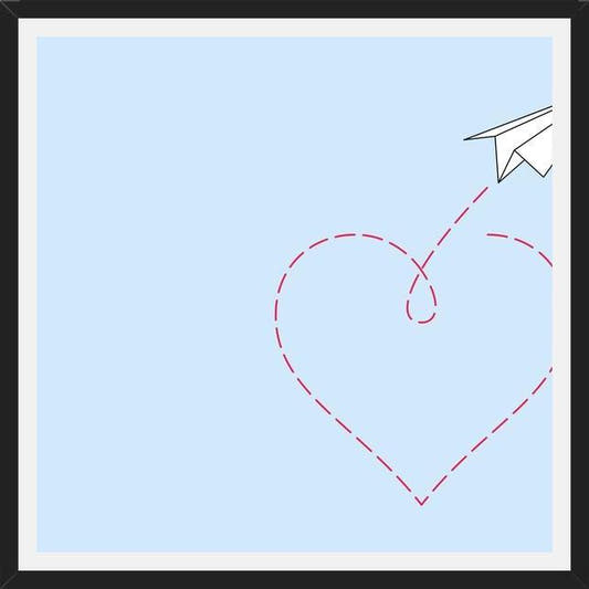 Cuadro Loving paper plane