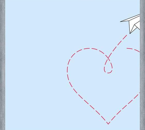 Cuadro Loving paper plane