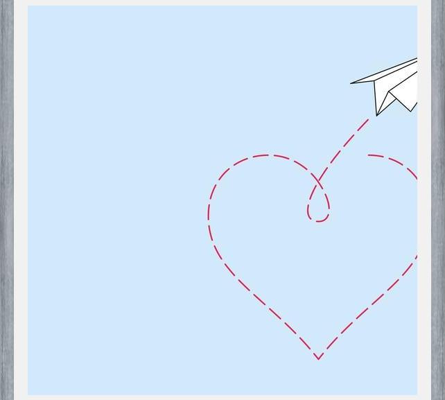Cuadro Loving paper plane