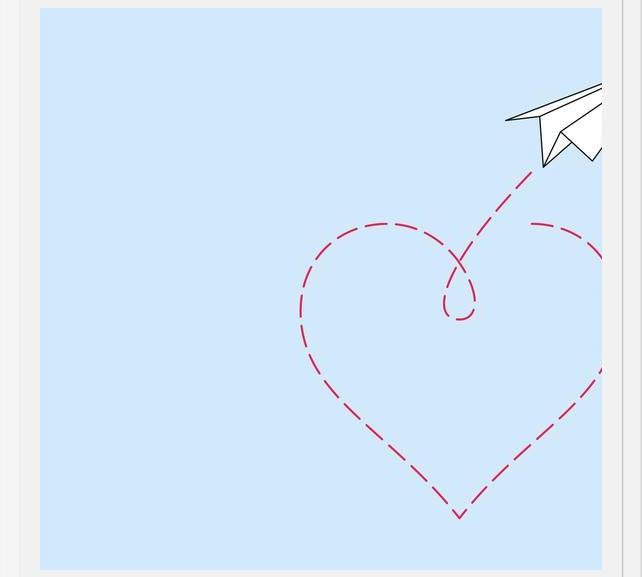 Cuadro Loving paper plane