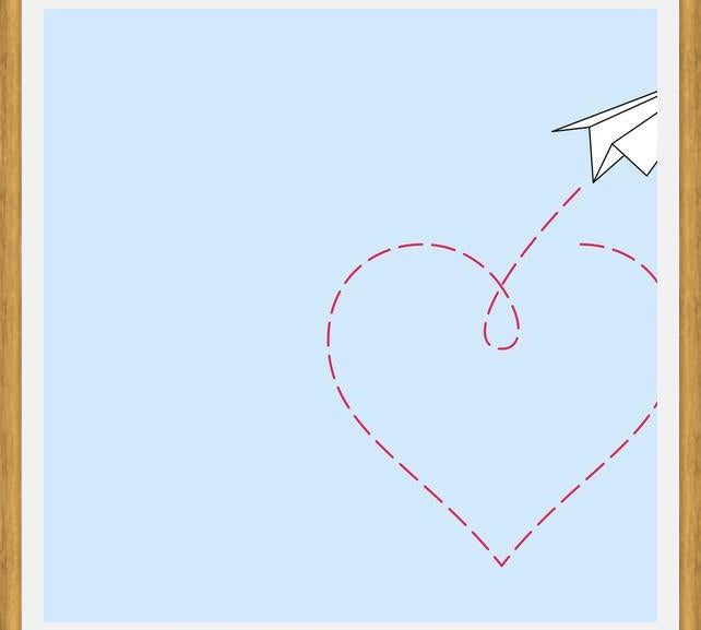 Cuadro Loving paper plane