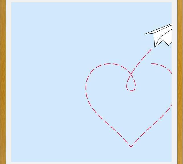 Cuadro Loving paper plane