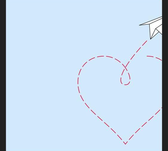 Cuadro Loving paper plane