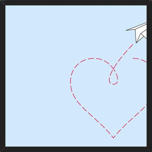 Cuadro Loving paper plane