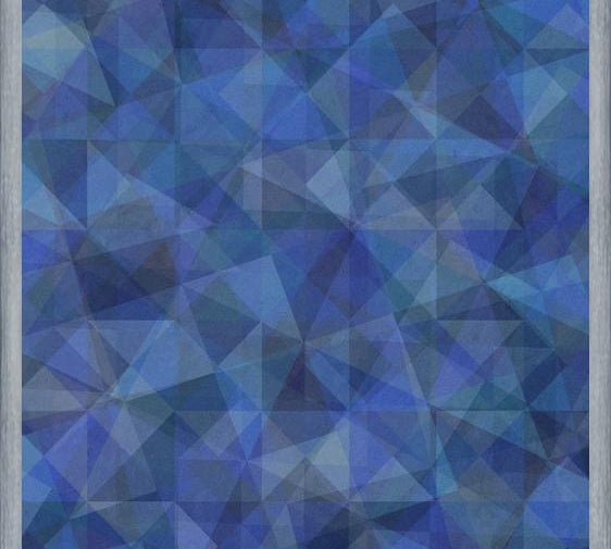 Cuadro Triangulos Modernos - Azul