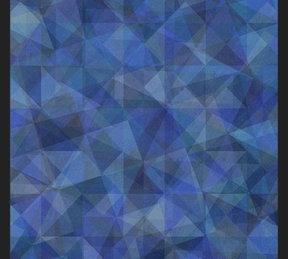 Cuadro Triangulos Modernos - Azul