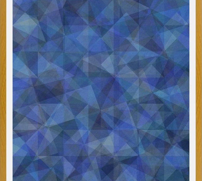 Cuadro Triangulos Modernos - Azul