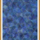 Cuadro Triangulos Modernos - Azul