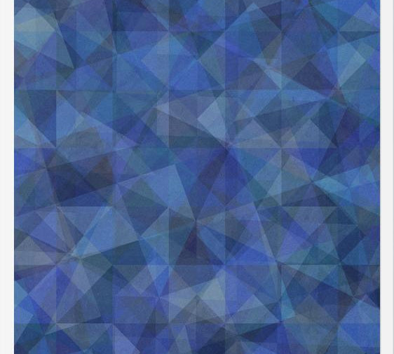 Cuadro Triangulos Modernos - Azul