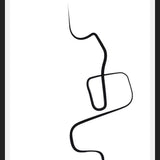 Cuadro Black ink traces I