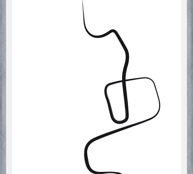 Cuadro Black ink traces I