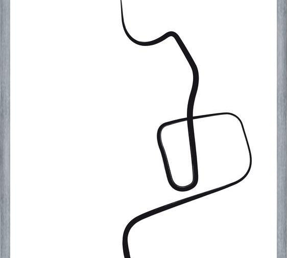 Cuadro Black ink traces I