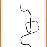 Cuadro Black ink traces I