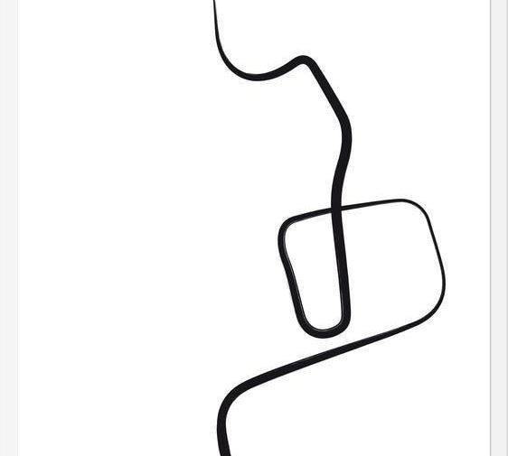 Cuadro Black ink traces I