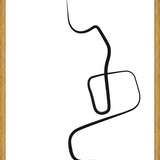 Cuadro Black ink traces I